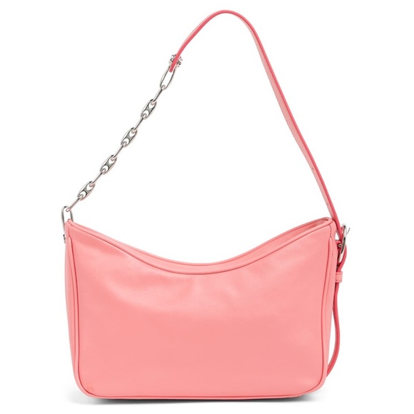 MARC JACOBS Handbag Tempo Baguette Shoulder Bag Pink Lemonade Silver Hardware - Picture 4 of 11